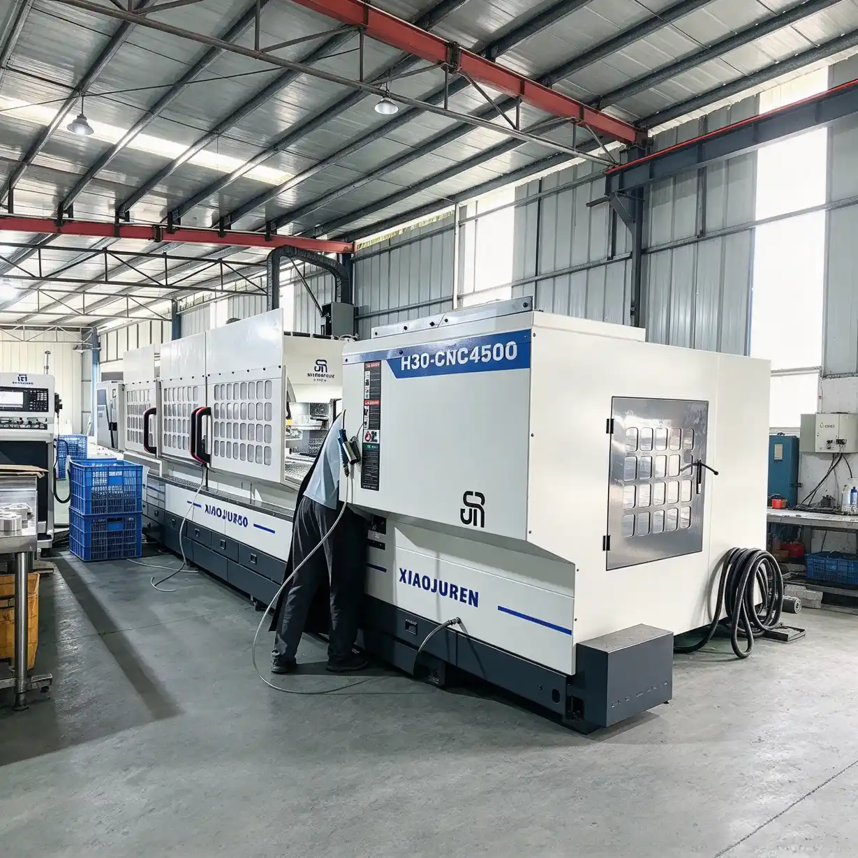 4.5m Heavy-Duty Aluminum Profile CNC Machining Center (H30-CNC4500) for curtain walls