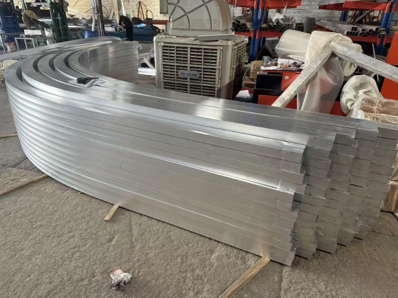 Aluminum extrusion bending process