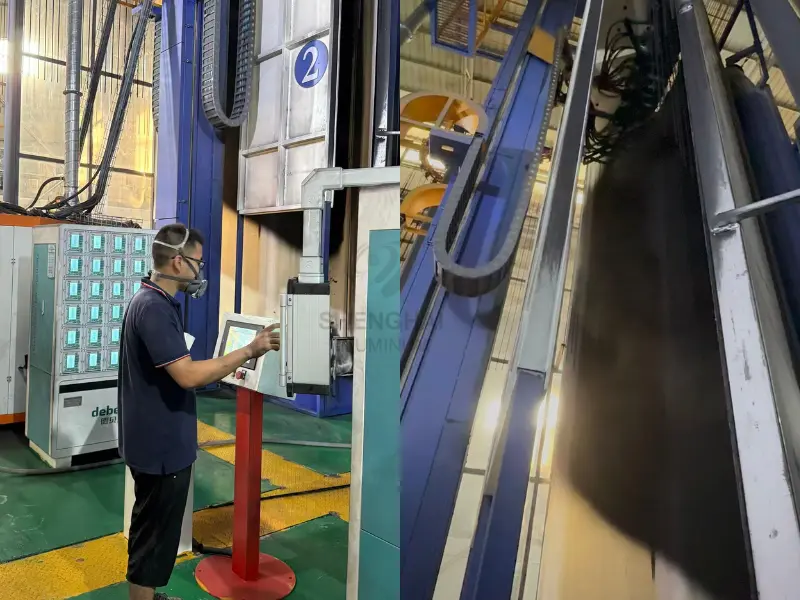 aluminum profile powder coating