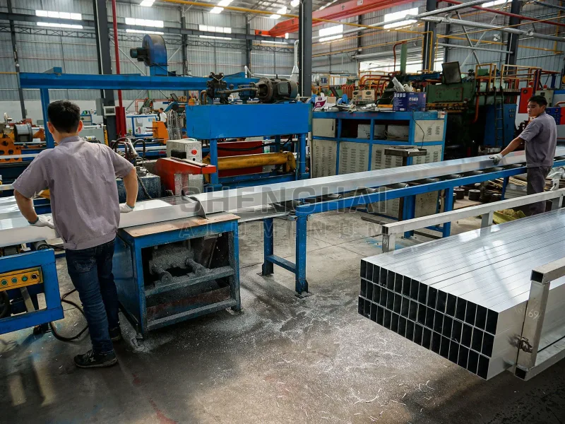 Aluminum profile cutting